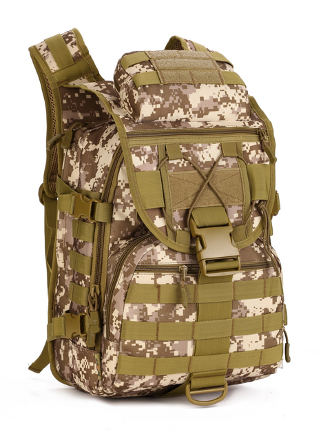 Рюкзак тактический походной 30л Protector Plus X7 S413 brown pixel - изображение 1