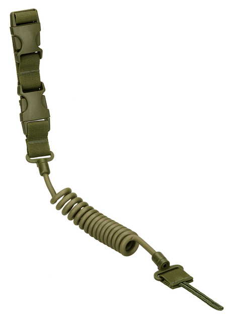 Тренчик-карабин, шнур страховочный для пистолета с двумя карабинами Protector Plus Q809 olive - изображение 2
