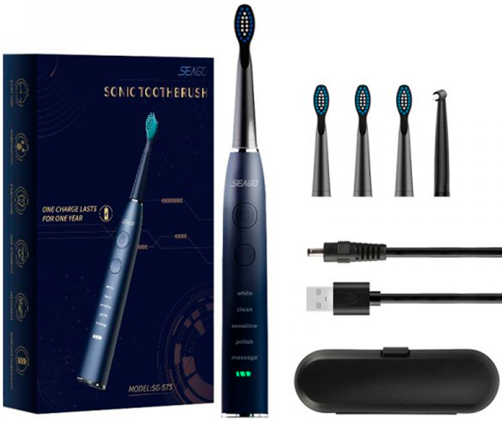 Электрическая зубная щетка Seago SG575 Midnight Blue – фото, отзывы ...