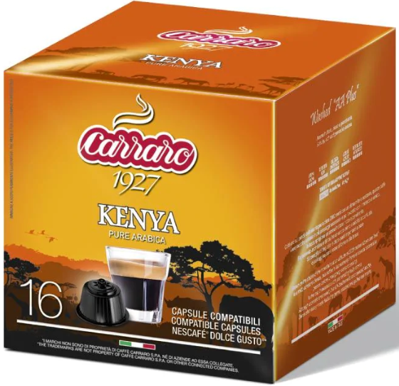 Кава в капсулах Carraro Dolce Gusto Kenya - Фото 1 Кава в капсулах Carraro Dolce Gusto Kenya - изображение 1