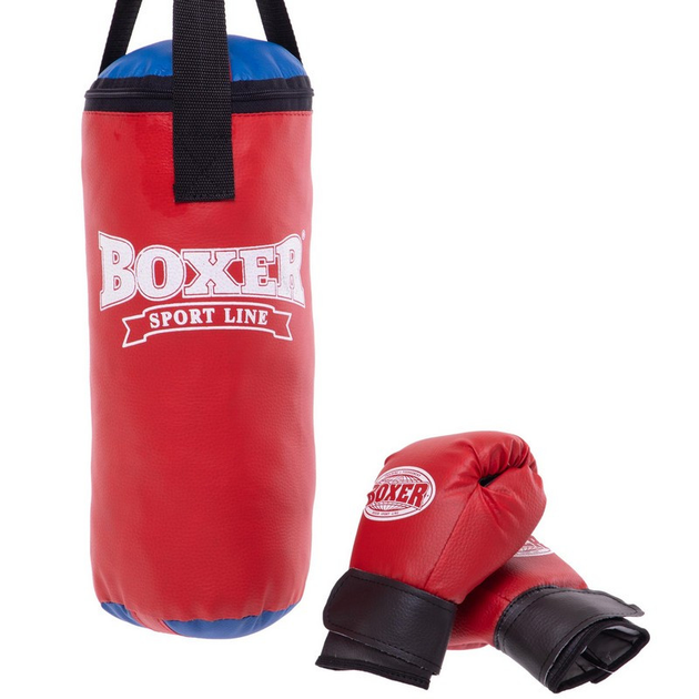 Боксерский набор детский боксерский мешок + перчатки Boxer Heroe 1008 ...