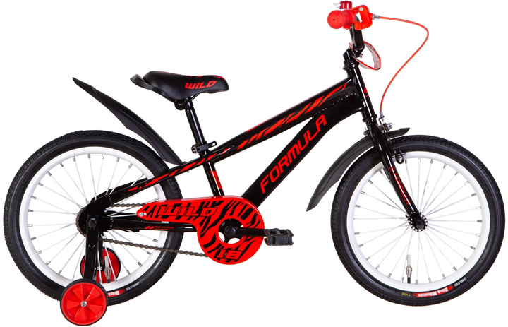 Велосипед 18" Formula Wild 9" черный с красным 2022 (OPS-FRK-18-129 ...