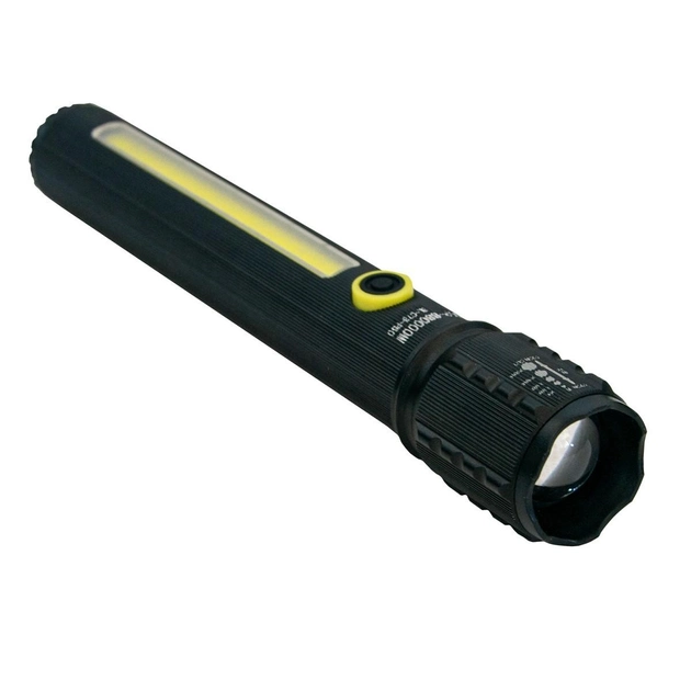 Мощный LED фонарь BL-C73-P50 COB фонарик ручной с USB зарядкой, светодиодный карманный фонарь (1009455-Black) - изображение 6