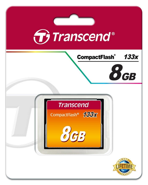Карта пам'яті Transcend CompactFlash 8GB 133X - изображение 6