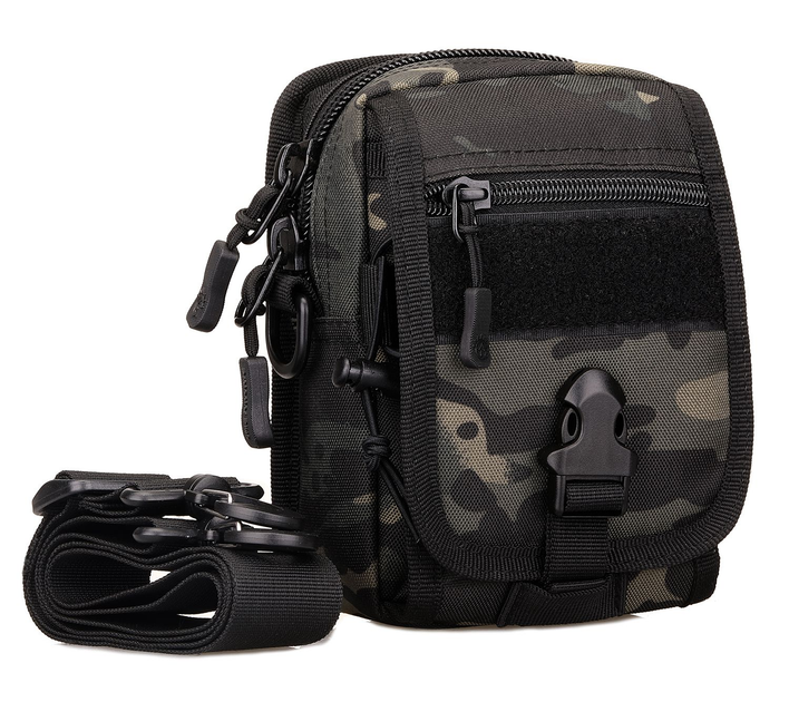 Сумка тактична EDC підсумок / барсетка Protector Plus K301 black multicam - зображення 1