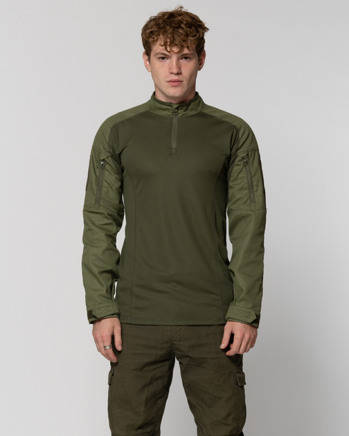 Боевая тактическая рубашка Убакс Ubacs зеленая хаки размер M/48 - изображение 2