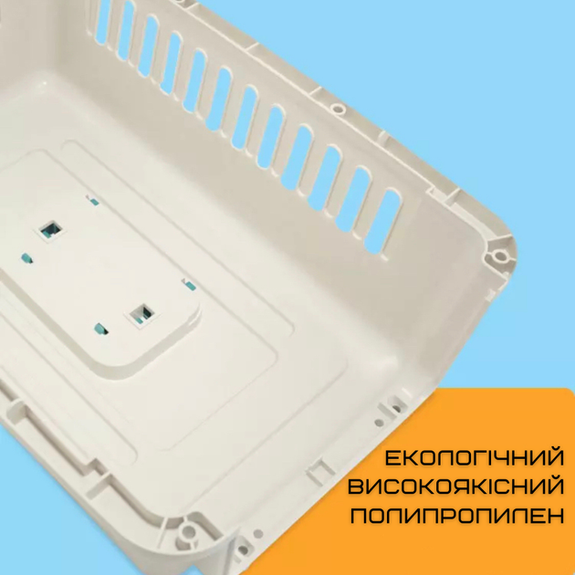 Переноска Контейнер Для Кошек и Собак 48*32*30 см Для Авиа Перелётов и Транспортировки Животных с Металлическими Креплениями и Дверью + Замок до 9 кг - изображение 3