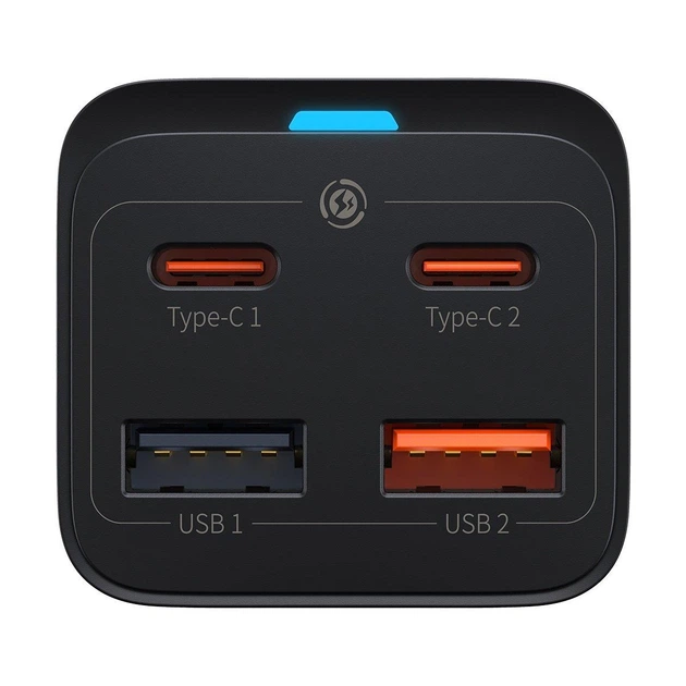 Мережевий зарядний пристрій Baseus GaN3 Pro Desktop Charger 65W + Cable Type-C to Type-C 5A Black (CCGP040101) - Фото 2 Мережевий зарядний пристрій Baseus GaN3 Pro Desktop Charger 65W + Cable Type-C to Type-C 5A Black (CCGP040101) - зображення 2