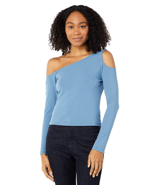 one sleeve long top