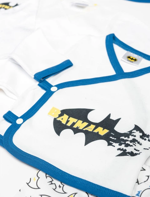 ✖️Batman Grey Green コンプレッション Набор одежды Batman 56-62 см (0-3 мес) Cimpa BM15575 Бело-синий