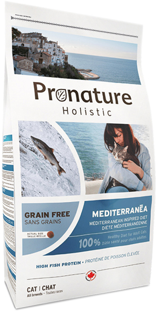 Сухой беззерновой холистик корм Pronature Holistic Mediterranea Лосось ...