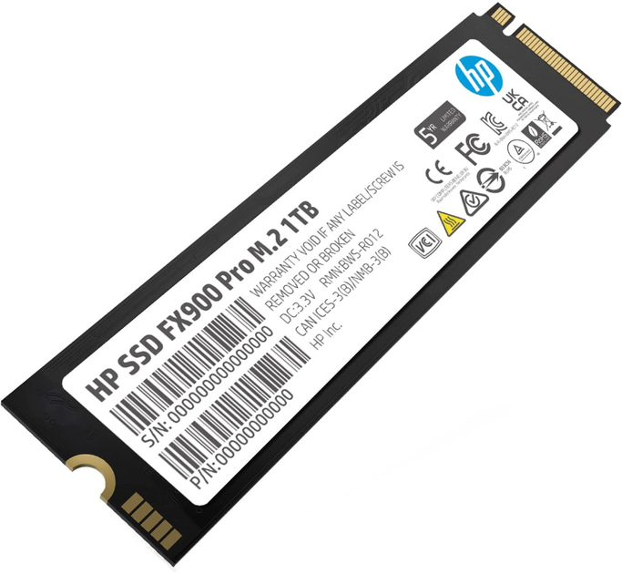 SSD диск HP FX900 Pro 1TB NVMe 1.4 M.2 2280 PCIe 4.0 x4 3D V-NAND TLC (4A3U0AA) - изображение 2