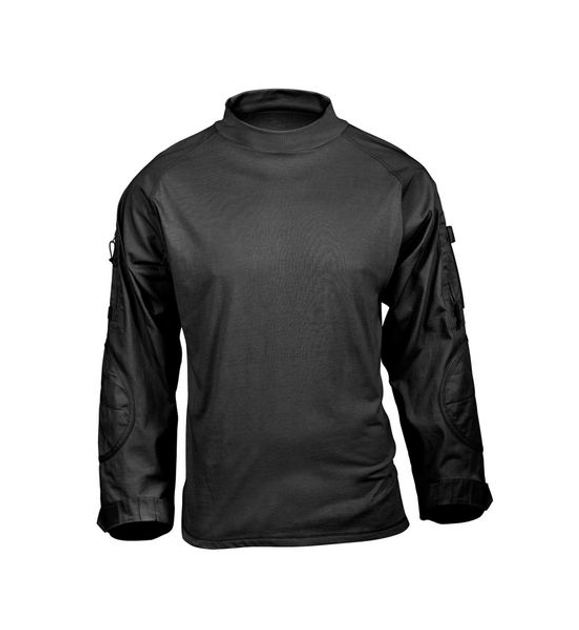 Тактическая рубашка Rothco Tactical Airsoft Combat Shirt Черный ХL 2000000089928 - изображение 2