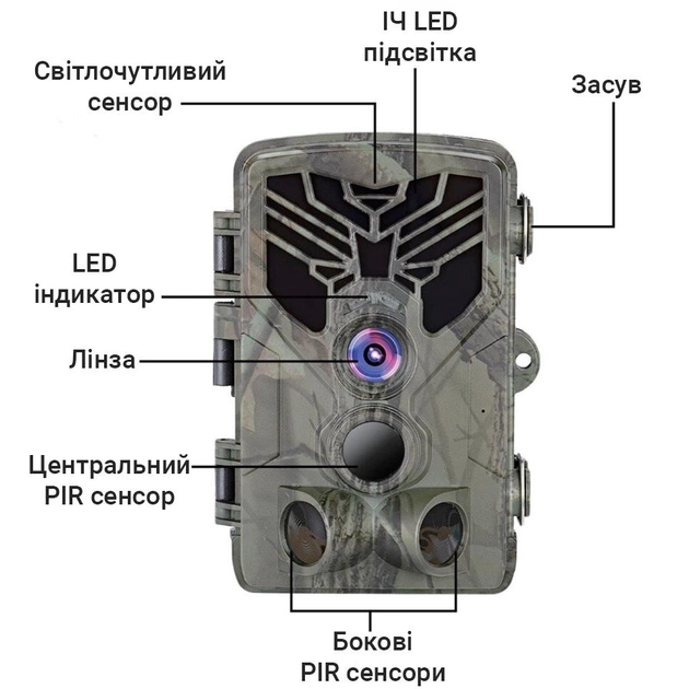 Фотопастка, мисливська камера Suntek HC-810A, базова, без модему - зображення 2