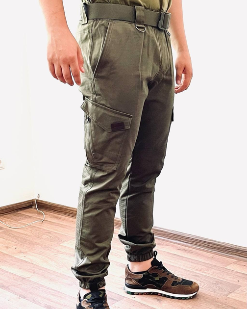 Тактичні штани RIP-STOP, Розмір 52 (XL), Олива. БРОНЕВІЙ - зображення 2