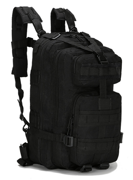 Рюкзак военный тактический штурмовой MHZ Molle Assault A12 25 л, черный - зображення 1