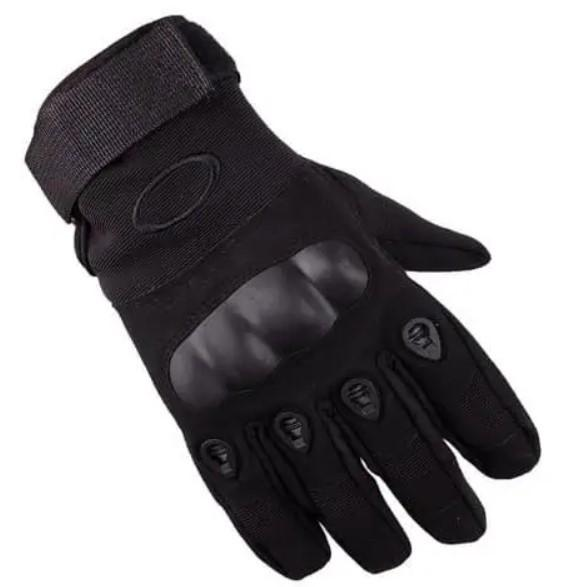 Перчатки тактические полнопалые Oakley XL, черные - изображение 1