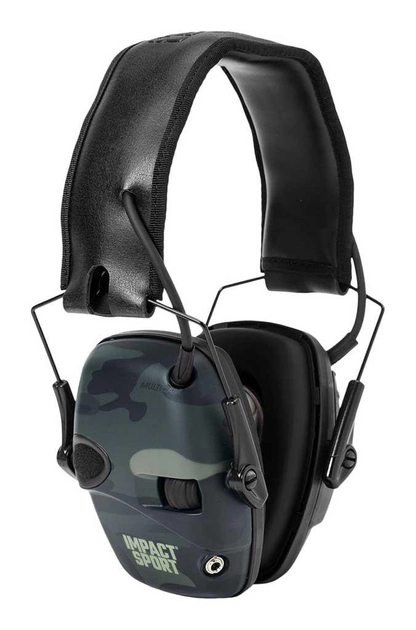 Стрілецькі навушники Howard Leight Impact Sport Earmuff Black MultiCam активні - зображення 1