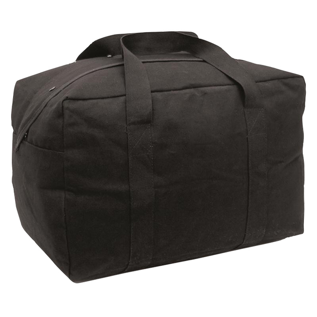 Тактическая Сумка Mil-Tec Cotton Parachute Cargo Bag 77л 60 x 35 x 30см Черный (13827002) - изображение 1