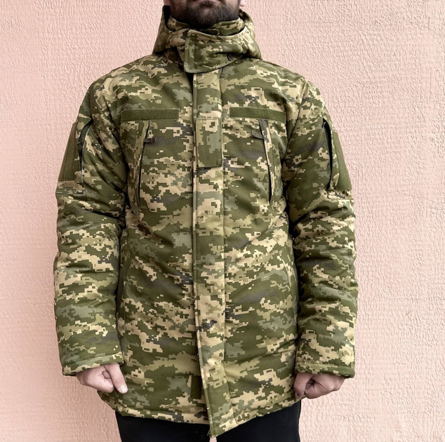 Бушлат-куртка военная мужская тактическая ВСУ (ЗСУ) Пиксель 8543 46 размер - изображение 1