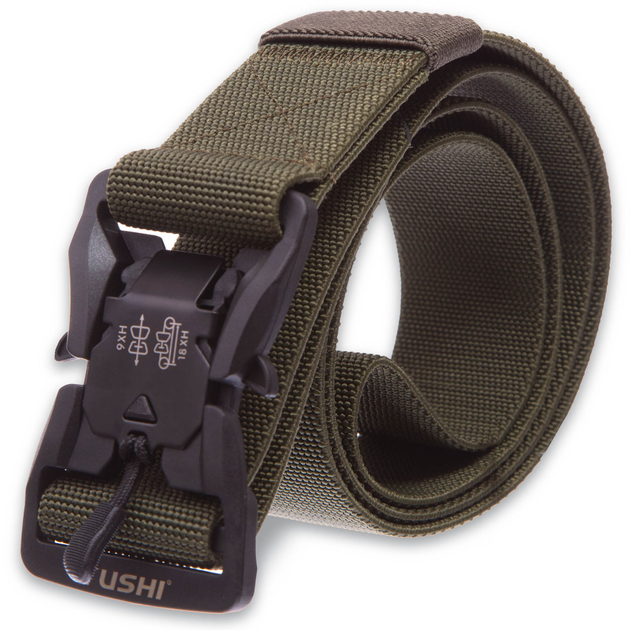 Ремень тактический пояс тактический с магнитной пряжкой Zelart Tactical Belt 1631 размер 125x3,8см Olive - изображение 1