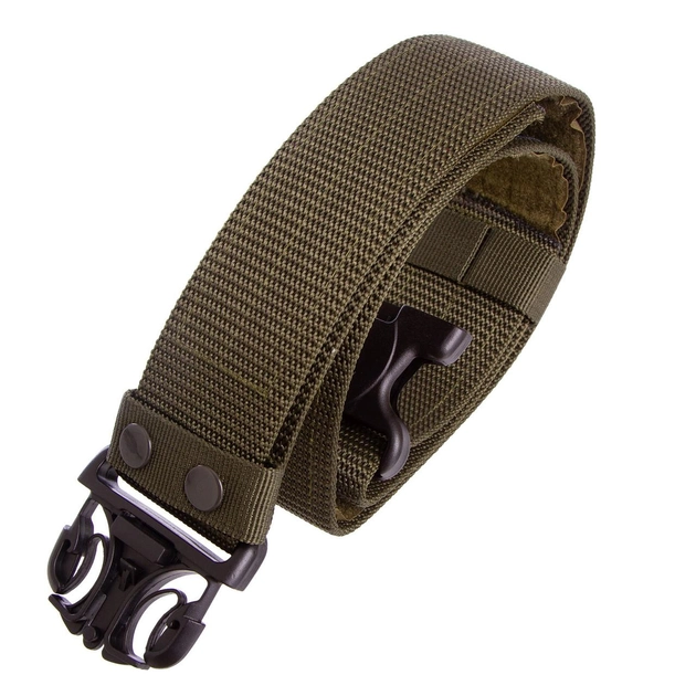 Ремень тактический пояс тактический Zelart Tactical Belt 5545 размер 120x5,5см Olive - изображение 1