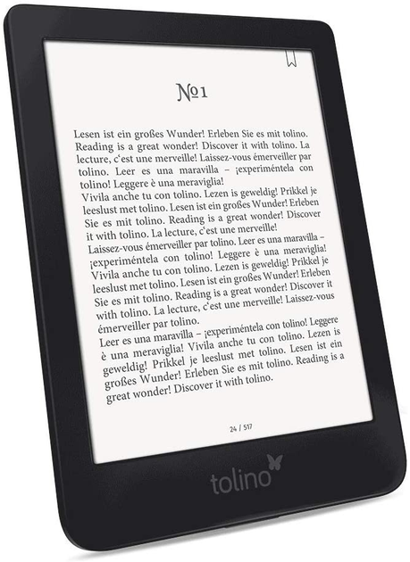 Электронная книга 6" Tolino Shine 3 Черный – фото, отзывы ...