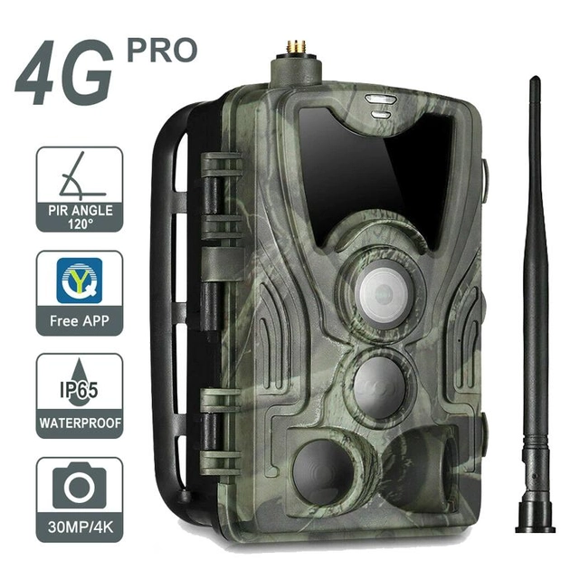 4G Фотопастка, мисливська камера Suntek HC 801 LTE-PRO, 30 Мп, 4К, з підтримкою live додатка - зображення 1