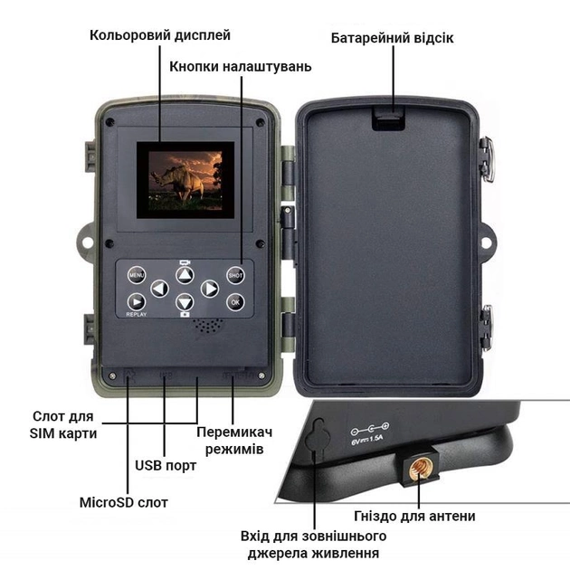 4G Фотопастка, мисливська камера Suntek HC 810 LTE-PRO, 30 Мп, 4К, з підтримкою live додатка - зображення 2
