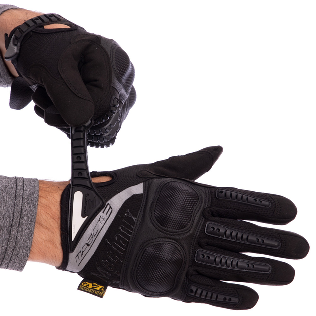 Тактичні рукавички з посиленим протектором MECHANIX MPACT 3 BC-4923 M-XL чорні - зображення 1