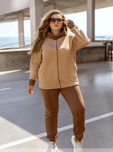 Спортивний костюм ST-Style 2223 54-56 Бежево-коричневий от продавца ...