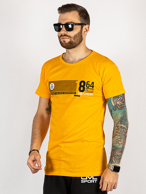 Футболка мужская желтая Time of Style 85F587-7 XXL Желтый – в интернет ...