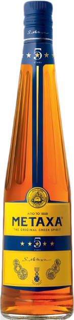 Алкогольный напиток Metaxa 5* 0.7 л 38% (5202795120306_5202795120054K) - изображение 1
