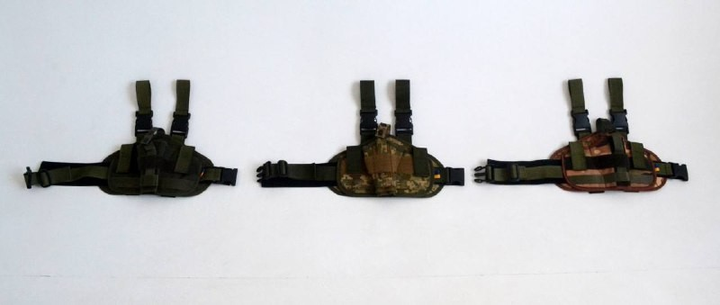 Тактична кобура на ногу на два кріплення HIMARS зелена Хакі Універсальна - зображення 2