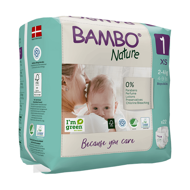 Еко Підгузки Bambo Nature 1 (2-4 кг), 22 шт. Bambo Nature (10001925) - Фото 1 Еко Підгузки Bambo Nature 1 (2-4 кг), 22 шт. Bambo Nature (10001925) - изображение 1