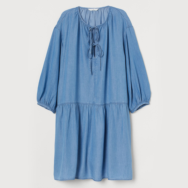 Сукня міді осіння жіноча H&M 8715612abr XS Блакитна від Rozetka на платформі USKIDKA Акція на Сукня міді осіння жіноча H&M 8715612abr XS Блакитна від Rozetka