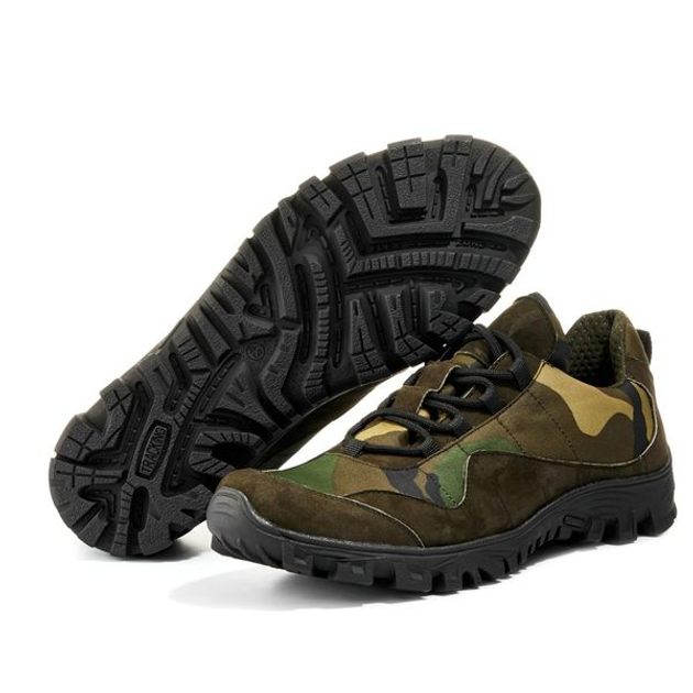 Тактические кроссовки BlackBay камуфляж зеленые на протекторной подошве (SP-COM) | 44 (29.5см) - изображение 1