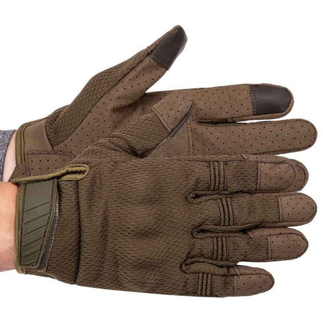 Перчатки тактические с закрытыми пальцами Zelart 8816 размер M Olive - изображение 1