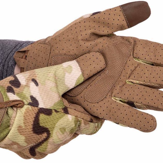 Перчатки тактические с закрытыми пальцами Zelart 8816 размер L Camouflage - изображение 2