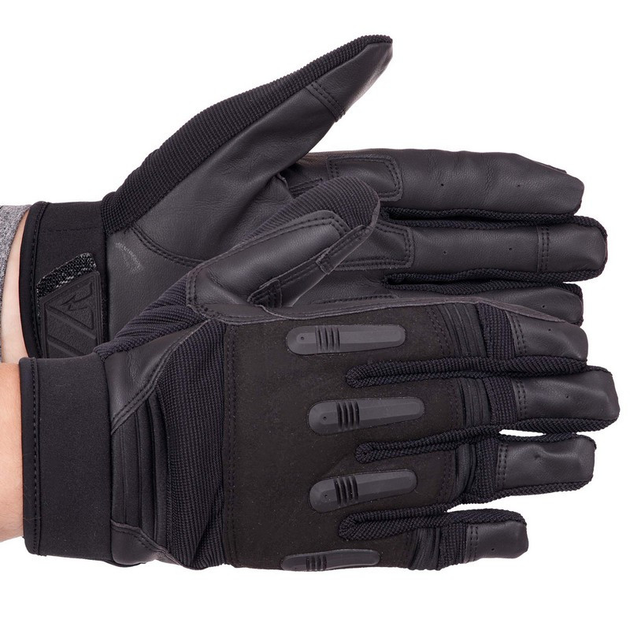 Перчатки тактические с закрытыми пальцами Zelart 8795 размер M Black - изображение 1