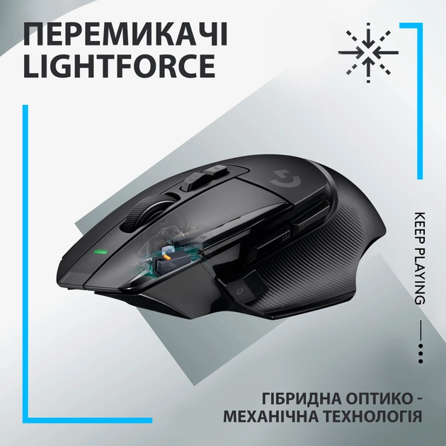 Миша Logitech G502 X Lightspeed Wireless Black (910-006180) - зображення 2