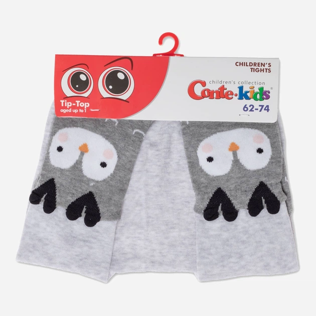 Детские колготки 1-1.5 года хлопковые Conte Kids CK Tip-Top 17С-60СП 80-86 см (14) Серые (4810226604502) - Фото 2 Детские колготки 1-1.5 года хлопковые Conte Kids CK Tip-Top 17С-60СП 80-86 см (14) Серые (4810226604502) - изображение 2