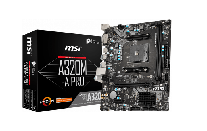 Материнская плата MSI A320M-A PRO - Фото 1 Материнская плата MSI A320M-A PRO - изображение 1