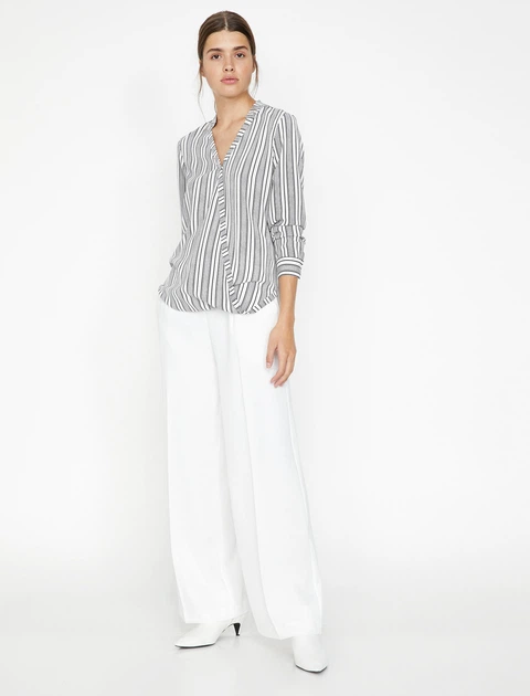 Брюки женские Koton 8YAK42975UW-001 38 Off White (8681953807957) - Фото 3 Брюки женские Koton 8YAK42975UW-001 38 Off White (8681953807957) - изображение 3
