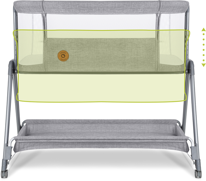 Ліжко приставне Lionelo Luna Grey Concrete (LO-LUNA GREY CONCRETE) - зображення 5