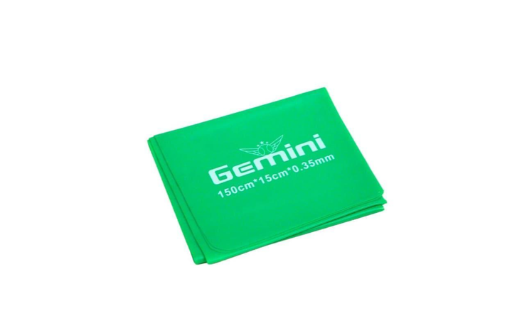 Лента эластичная для фитнеса и йоги Gemini 150х15 см 0.35 мм (GE-035) Зеленый - Фото 1 Лента эластичная для фитнеса и йоги Gemini 150х15 см 0.35 мм (GE-035) Зеленый - изображение 1