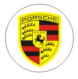Захисні ковпачки на ніпеля CountryMan PORSCHE (Порше) 4 шт Білий фон Хром - зображення 2