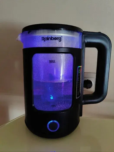 Электрочайник Rainberg RB-2220 стеклянный, дисковый прозрачный. Чайник ...