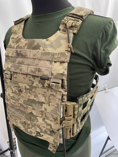 Плитоноска Plate carrier LVS.M Піксель (Універсальна) Україна - изображение 1