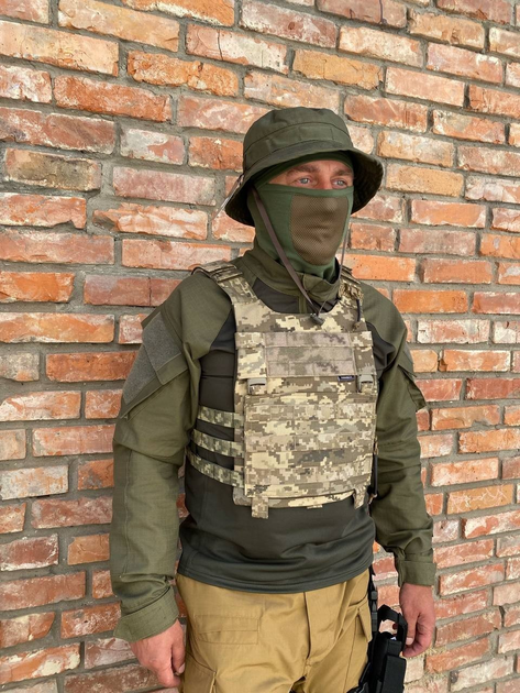 Плитоноска Plate carrier LVS.M Піксель (Універсальна) Україна - изображение 2